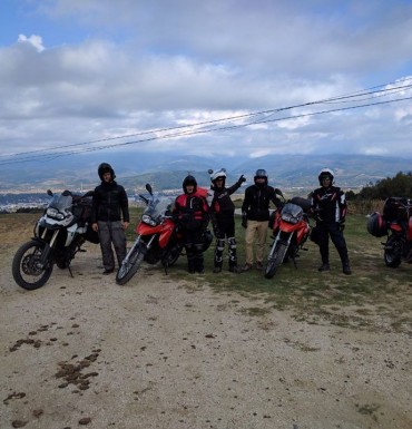 Israeli friends riding in Romania